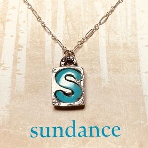 New! Jes MaHarry from Sundance Pick a Letter “S” Necklace. Sterling Silver chain